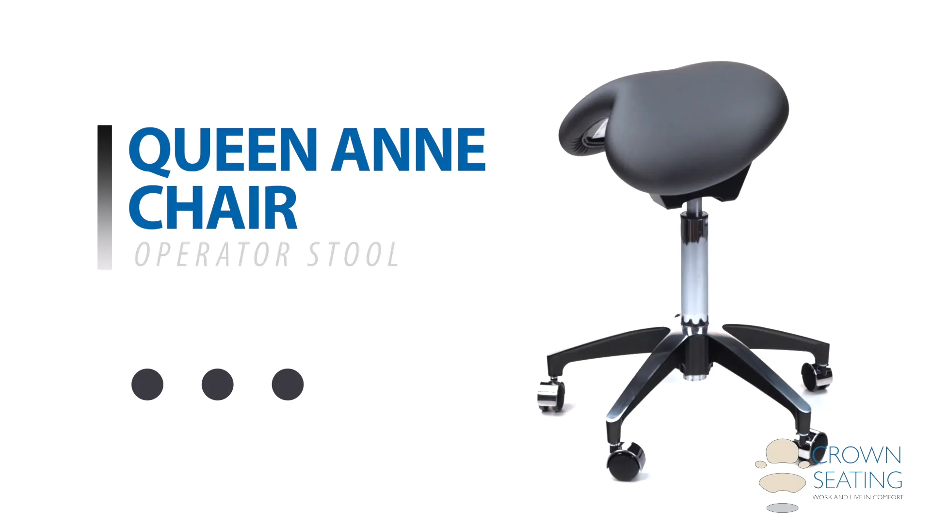 Crown shop saddle chair